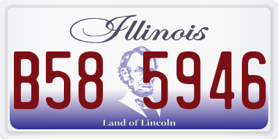 IL license plate B585946