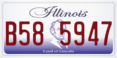 IL license plate B585947