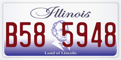 IL license plate B585948