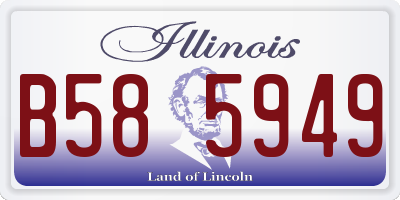 IL license plate B585949