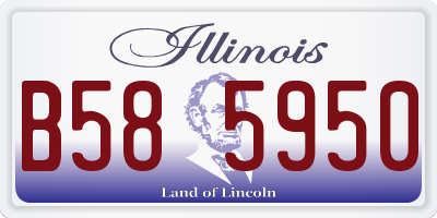 IL license plate B585950