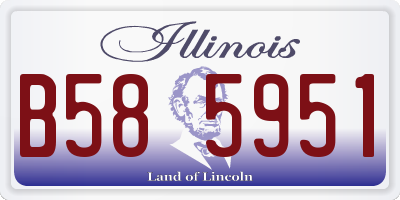 IL license plate B585951