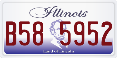 IL license plate B585952