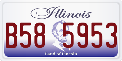 IL license plate B585953