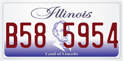 IL license plate B585954