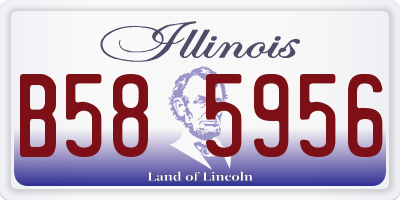 IL license plate B585956