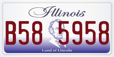 IL license plate B585958