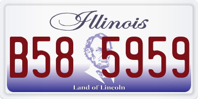 IL license plate B585959