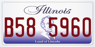 IL license plate B585960
