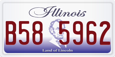 IL license plate B585962