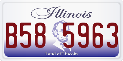 IL license plate B585963