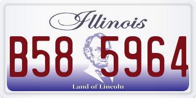 IL license plate B585964