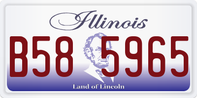 IL license plate B585965