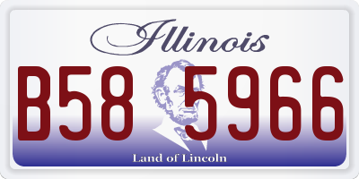 IL license plate B585966