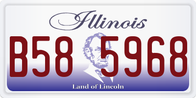 IL license plate B585968
