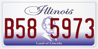 IL license plate B585973