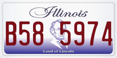 IL license plate B585974