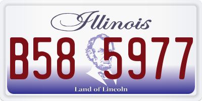 IL license plate B585977