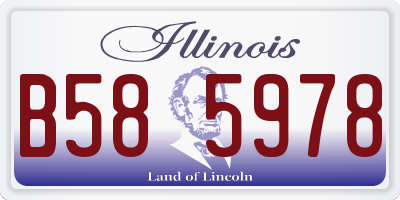 IL license plate B585978