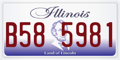 IL license plate B585981