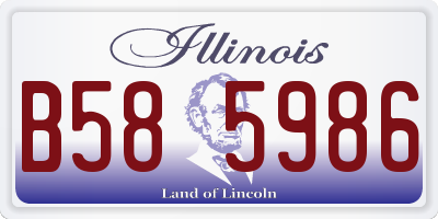 IL license plate B585986