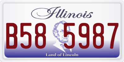 IL license plate B585987