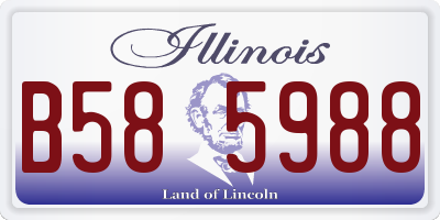 IL license plate B585988