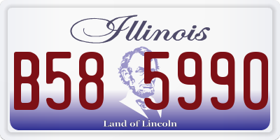 IL license plate B585990