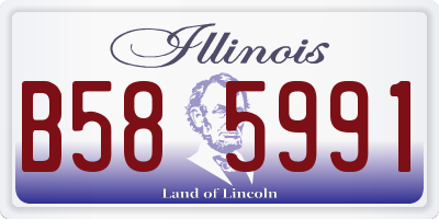 IL license plate B585991