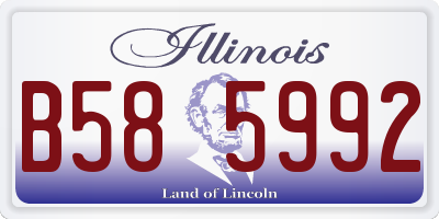 IL license plate B585992