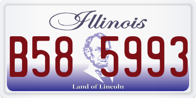 IL license plate B585993