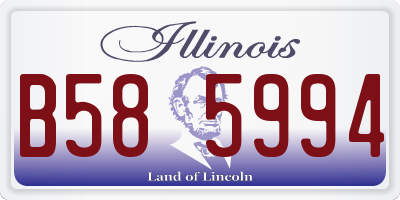 IL license plate B585994