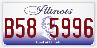 IL license plate B585996