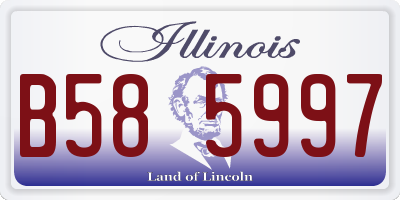 IL license plate B585997