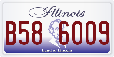 IL license plate B586009