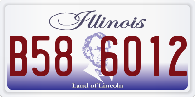 IL license plate B586012