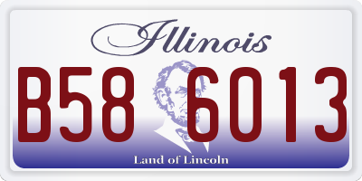 IL license plate B586013
