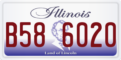 IL license plate B586020