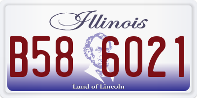 IL license plate B586021