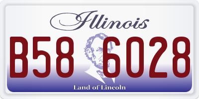 IL license plate B586028