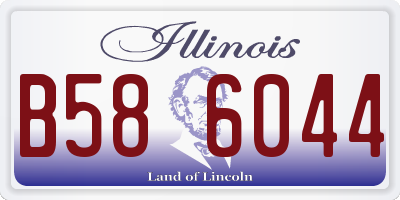 IL license plate B586044
