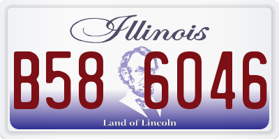 IL license plate B586046