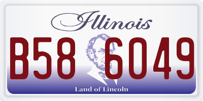 IL license plate B586049