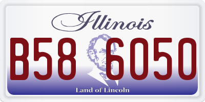 IL license plate B586050