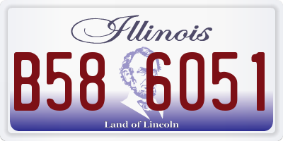 IL license plate B586051