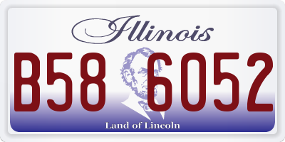 IL license plate B586052