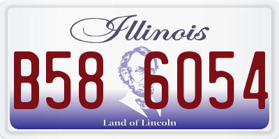 IL license plate B586054