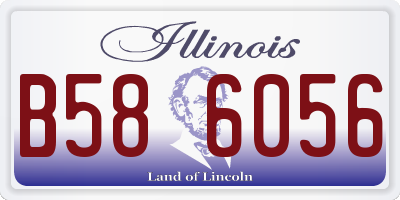 IL license plate B586056