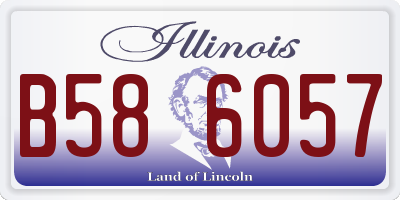 IL license plate B586057