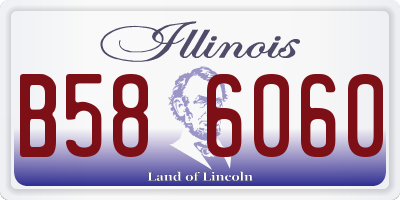 IL license plate B586060